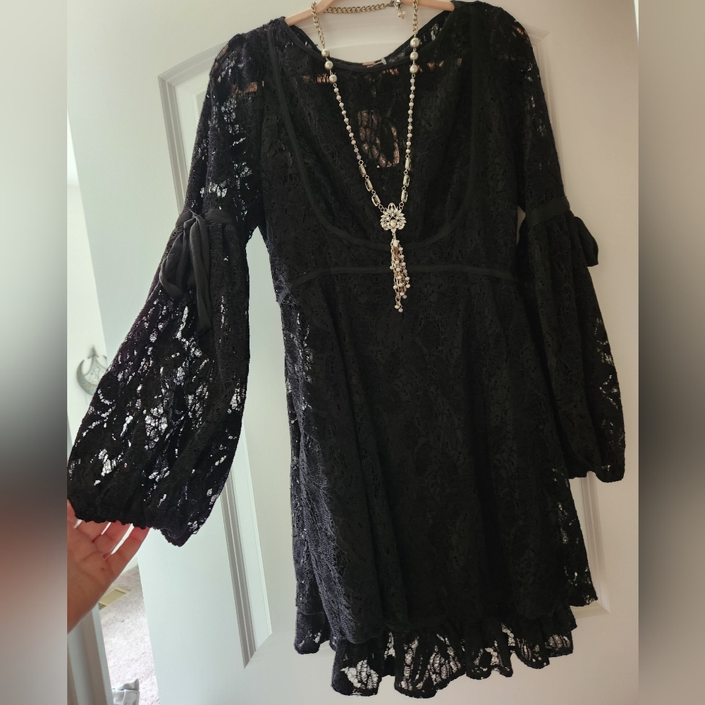 Free People NWT Black Dress Size M